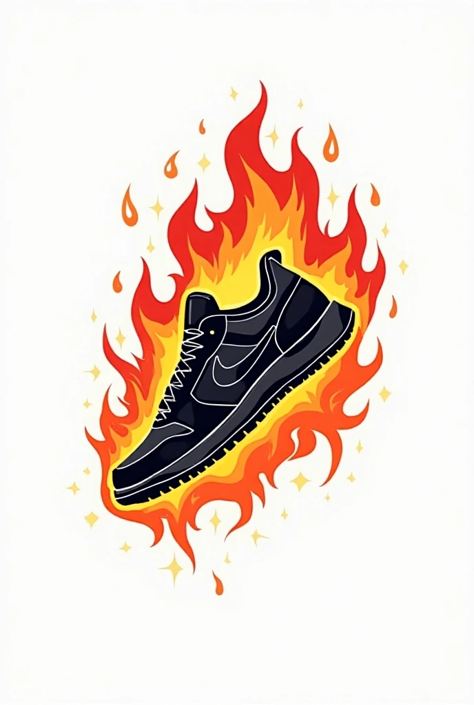 logo options for a business inspired of sneakers, streetwear and fire