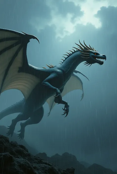 Dragon in the rain 
