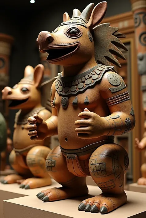 SCULPTURES OF THE MOCHE CULTURE ,  SET OF TRADITIONAL SCULPTURES