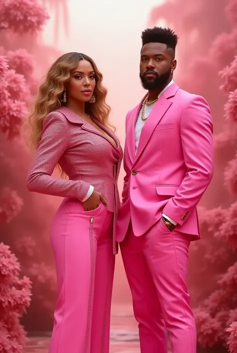 The Weekend e Beyoncé juntos, Wearing pink 