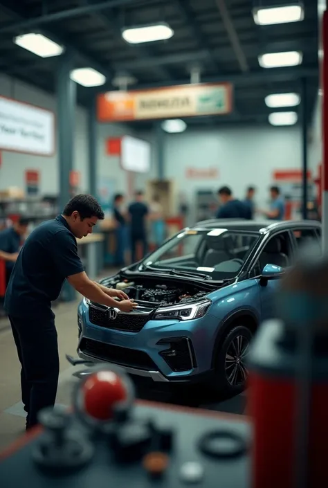 Cikgu suruh post ... Kalau tak kena denda berdiri bawah meja.

Prompt by : Kaii Selamat (Wasap ID)

"Miniature car repair scene, tilt-shift photo of" Honda hotpot repair shop mechanic "disassembling the car, people at work", creative photography poster, mi...