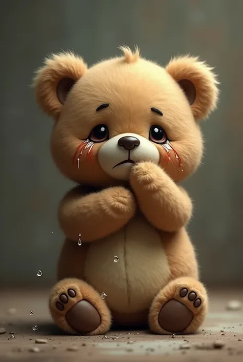 Believe me a little bear with a lot of tears