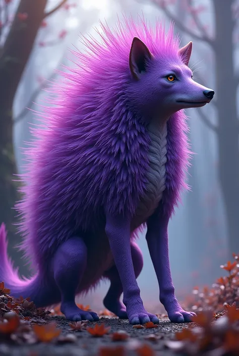 Purple Porcupine combine with a hound