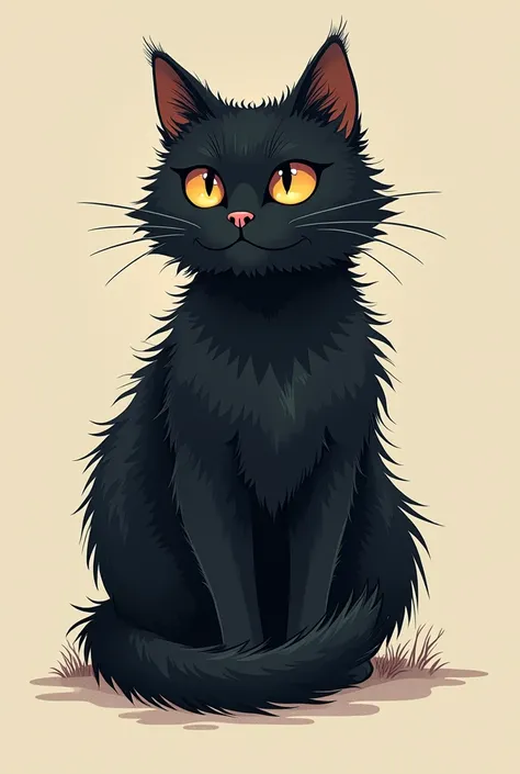  Create Image of numbers representing this phrase "Luna has at least 3 names , Luna el real ,  la Negra the one with affection and Lunilla with spoiled  "  context Luna is a very hairy Black Cat . The idea is that the phrase is left aside and the numbers t...