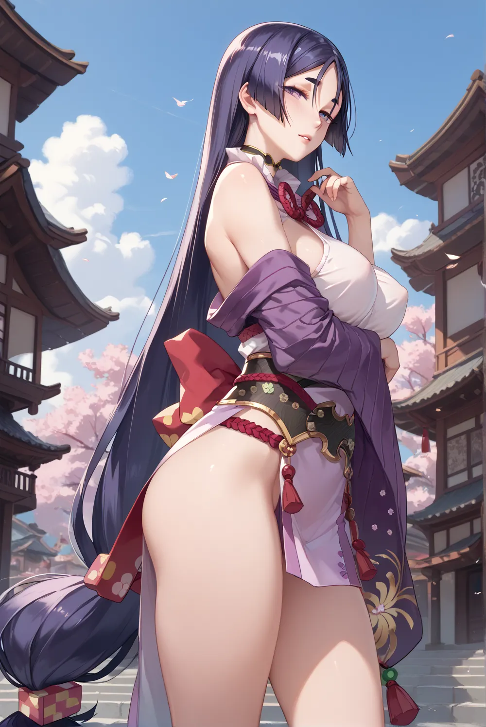 minamoto-no-raikou,standing,sole