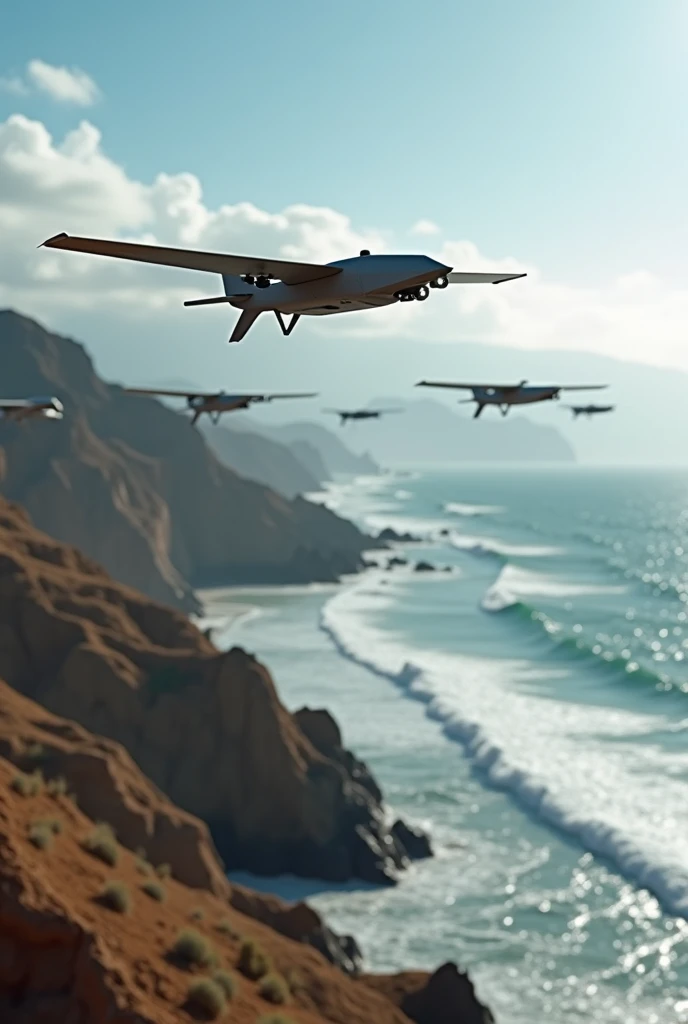 security drones in the coastal area of Peru 