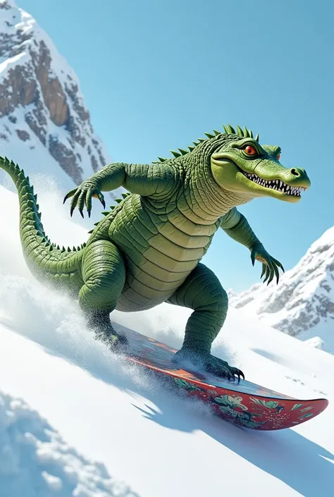 Crocodile snowboard 