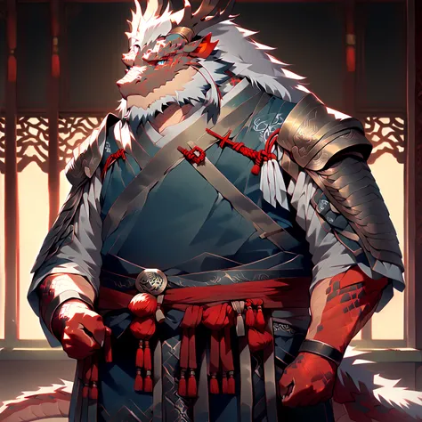 ### Personagens Principais & identity
(:1.4), ( Oriental Dragon Furry :1.3), Strong male, Mature Dragon , doll, masterpiece,  is of the best quality, (Front view:1.2), Full body portrait, Professional lighting, alone, 1 boy

###  physical characteristics
b...