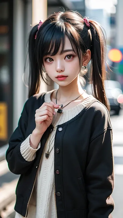 (( one girl )), ( twin tails),  review,  amazing face and eyes, Pink Eyes, (  amazingly beautiful girl  ),  review, (( best quality)), ( very detailed), ( very detailed CG 統合 8k 壁紙),  very detailed,  high resolution RAW color photo ,  professional photogra...