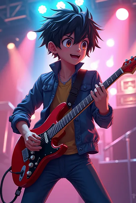 Guitarist anime musician