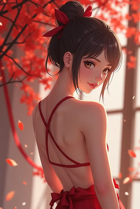 Create an image of Naked Sakura cumming