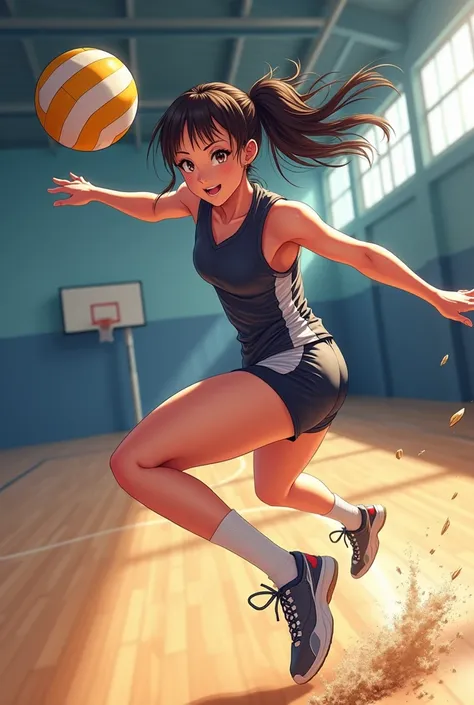 Anime volleyball girl to get her parts noticed 