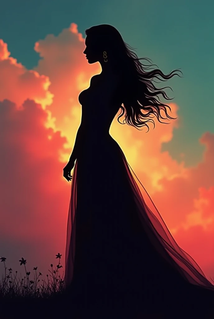 Silhouette of a woman

