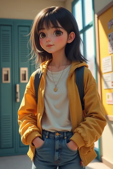 High school girl 
Realistic
