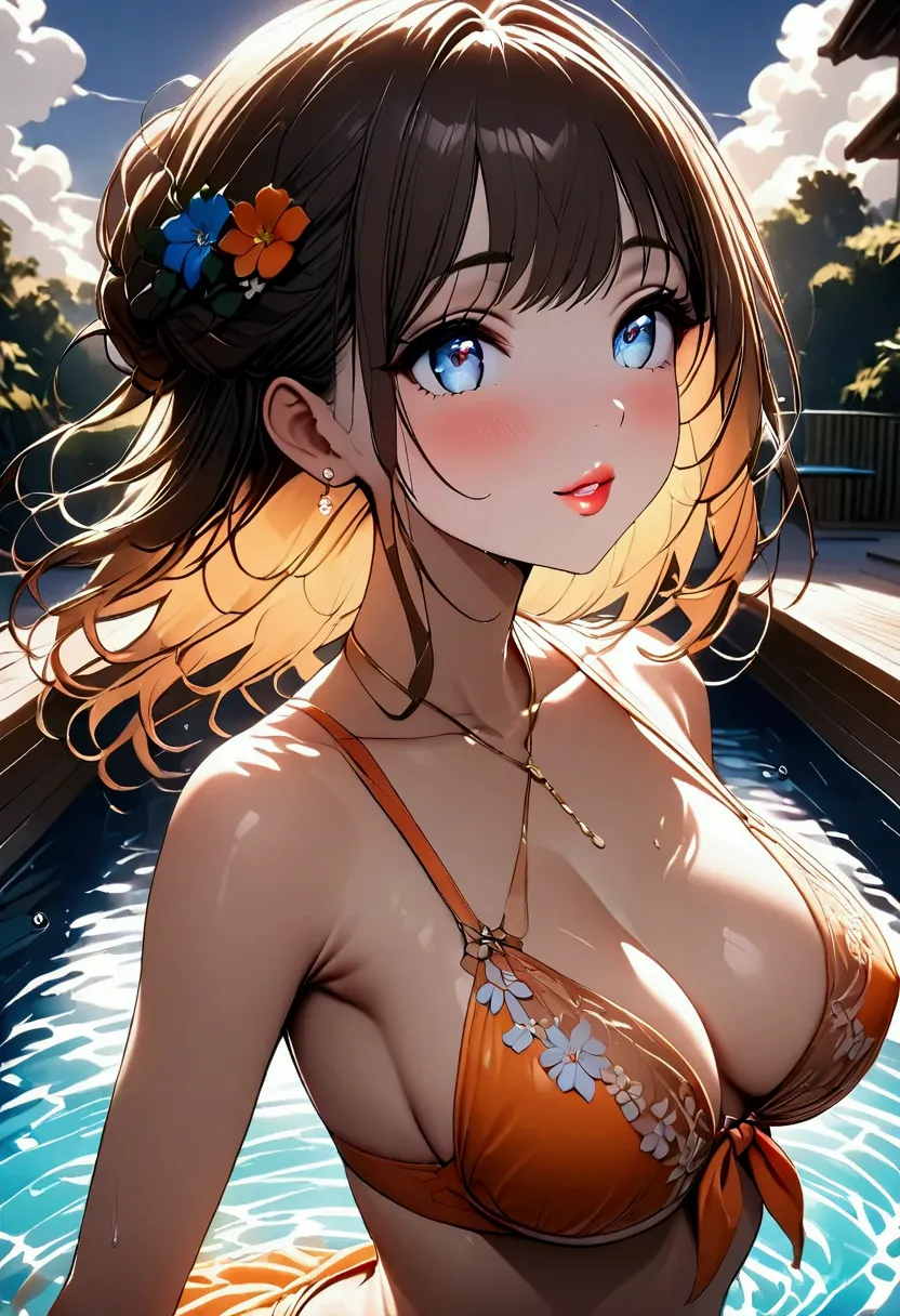 extremely detailed cg、 masterpiece、  best quality、 8k、  depicting the most beautiful face 、  depicting the most delicate lingeri...