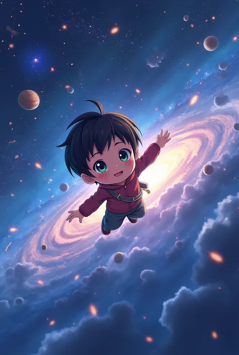 anime style, space