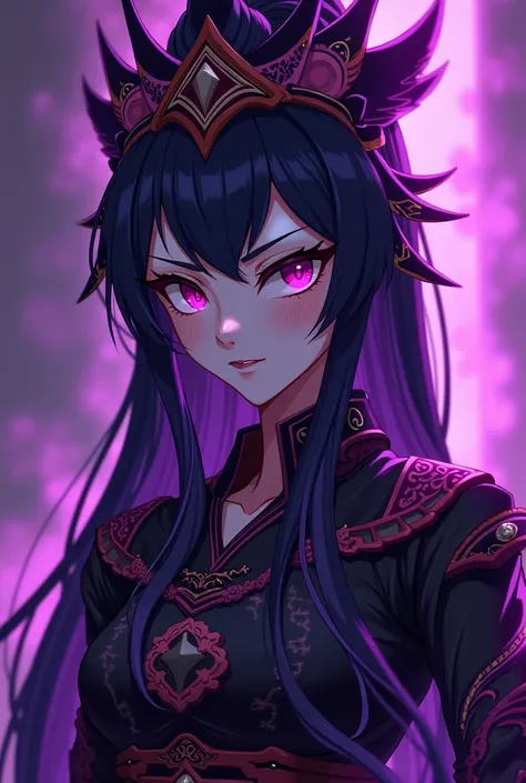 raiden shogun hot sexy pfp in purple colour 