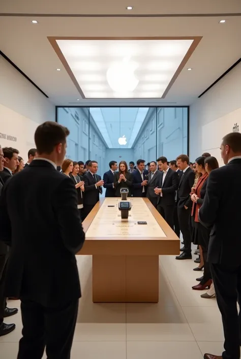 Inauguration of an Apple store for a smart bracelet