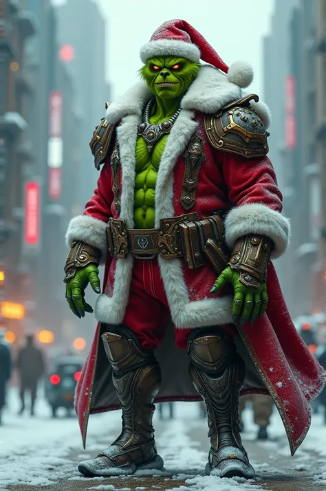 Grinch modern Santa Warrior