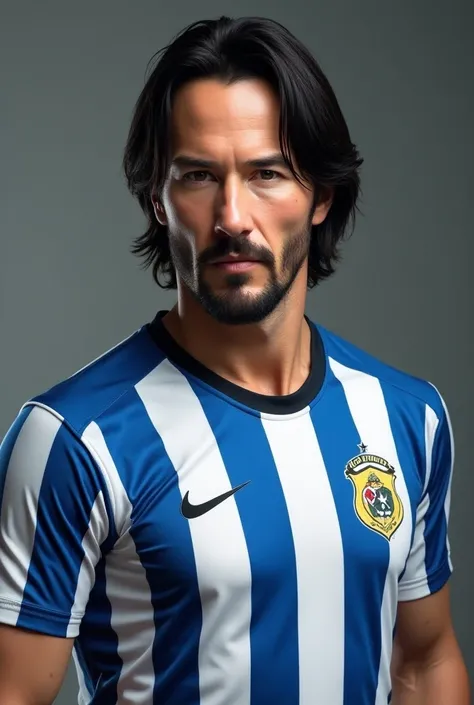 Keanu Reeves wearing São Paulo jersey