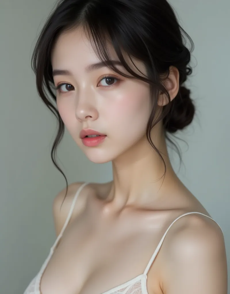 1 korean model girl completely naked