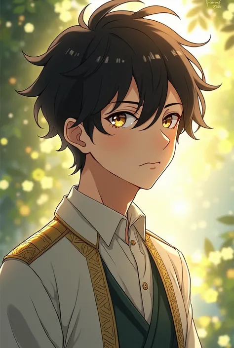 anime boy 
Name:
Célio Vernais
(The name "Célio" is derived from the Latin word for "sky," which connects to his light magic, as if he were a bridge between the celestial and the earthly realms. "Vernais" comes from "vernal," meaning "spring-like" or "rela...