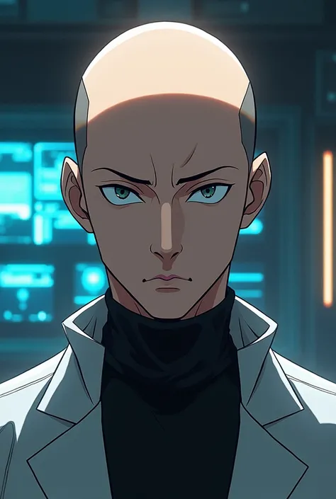 bald smart cool charater in anime