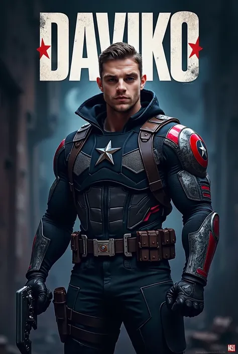 Logo, marvel, Bucky Barnes, winter soldier,hero, armed, name on top Daviko