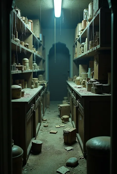 A visual metaphor of unused, dusty items stored in an old storeroom, with an impression of neglect. The atmosphere is dim and quiet, emphasizing the feeling of abandonment.



