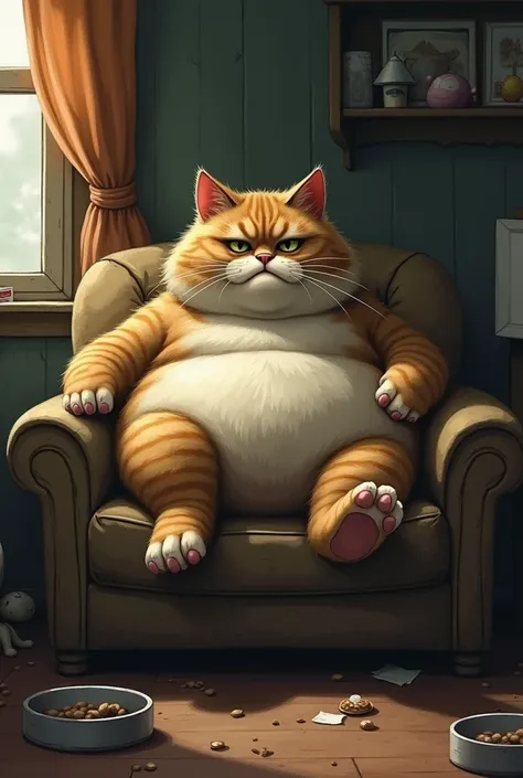 A chronically obese cat 