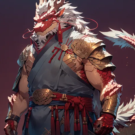 ### main character & identity
(oriental dragon furry:1.3), strong muscular male, mature dragon, (front view:1.2), three-quarter ...