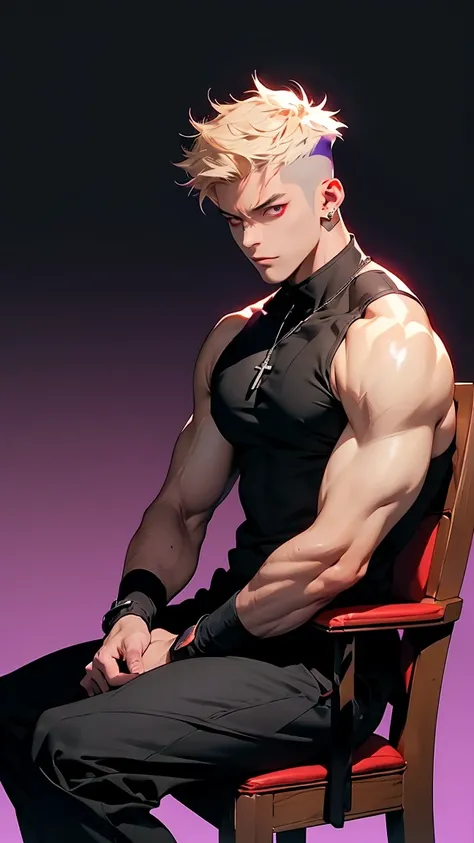  best quality, 8k,  high resolution image ,  Jujutsu Kaisen Style Anime Style , ( Empire Cells /Theodores Mysteries ),  Detailed Strokes ,  boring expression , Blurred,  Purple Light Reflects From There, ( Close), 1 person, young, male, Model, Support your...