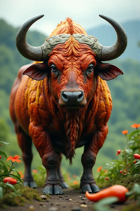 Buffalo+capsicum=hybrid animal 