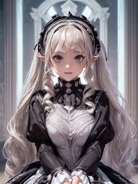 masterpiece, (((ritual costumes similar to gothic lolita costumes: 1.5))), (((the most beautiful and perfectly symmetrical face)...