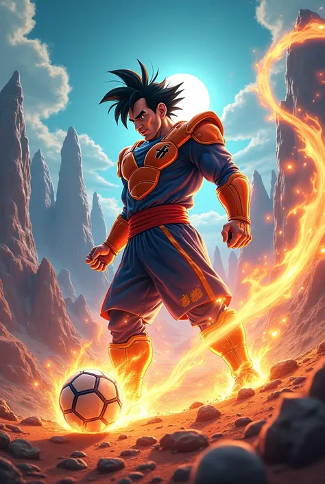 Messi in the world of Dragon Ball Z