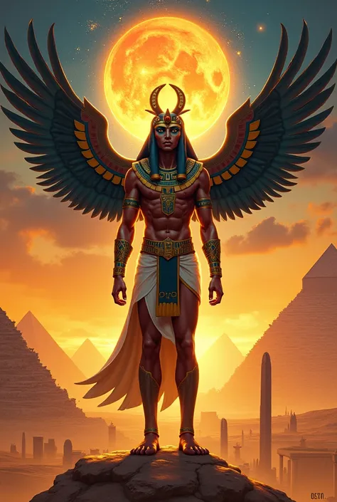 God Ra in Egypt with vibrant colors that attract a lot of attention 