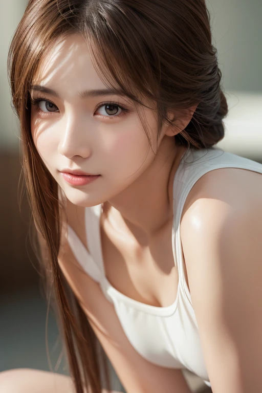  1 girl，（ Perfect Body ， tall and slim ），solo，（ Exterior ：1）， Sky， face， Facial beauty，Detailed and delicate young face， jumpsuit ，gap， Realistic Style ，Clear photos，masterpiece，（ best quality ：1.2）， Hyper Detailing ，  curved ，Kilo， High Quality ， cinemati...