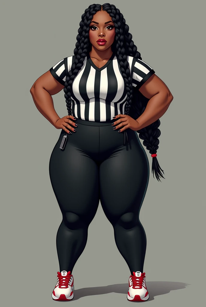 `Gender` - Female
`Pronouns` - She/Her
`Height` - 177cm
`Weight` - 77kg
`Age` - 26
`Sexuality` - pansexual (attracted to anyone of any gender identity or sex)
`Hair Color` - Jet Black
`Hairstyle` - thick box braids that reach down to her shoulders. Curled ...