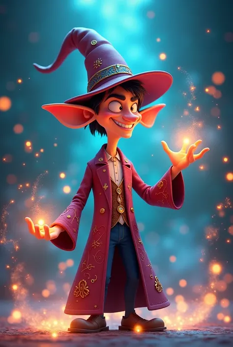 Magician Cartoon Character Mystical 3D Animation Styl