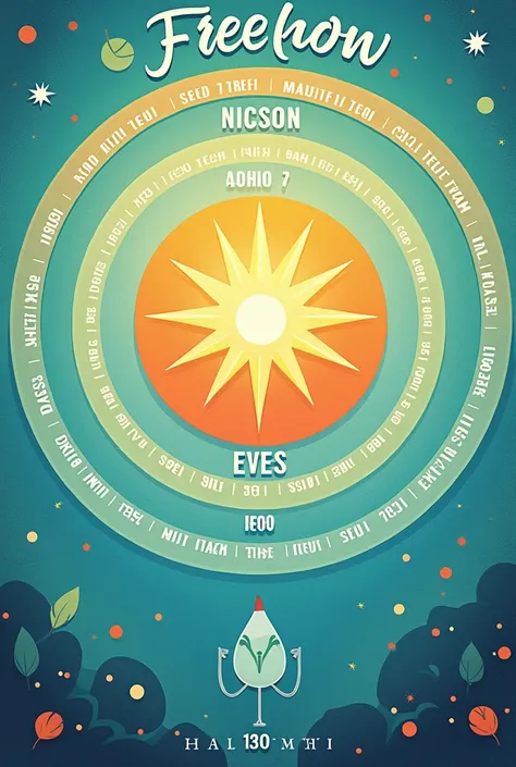  Create a motivational mind map to track 180 days without addiction . in the center,  add a large circle with the title Freedom or Victory . around,  draw six concentric rings ,  each ring representing 30 days , totaling 180 days .  Divide each ring into s...