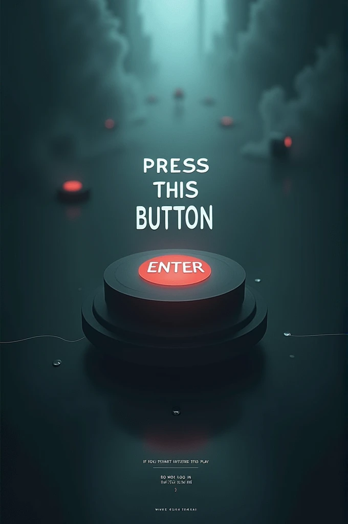  Create an image that says press this button (enter) If you do not intend to play do not log in 