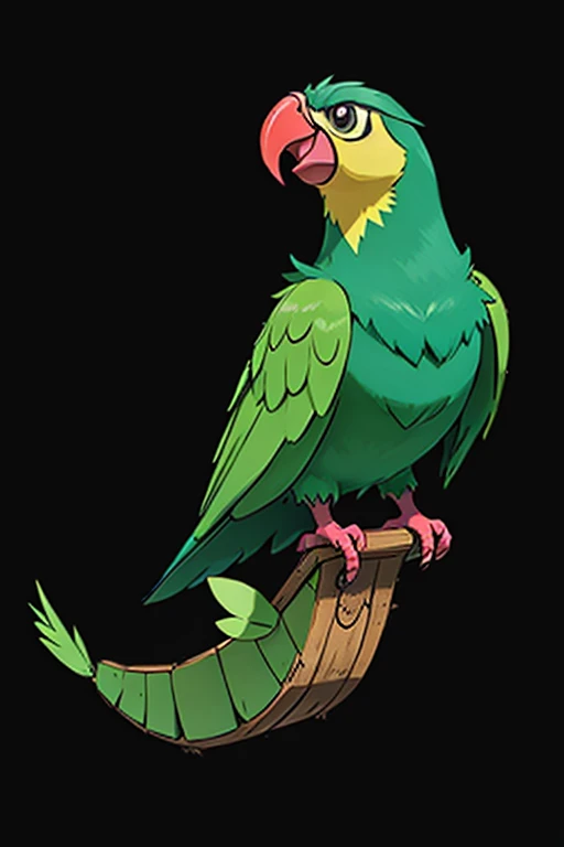 Female furry sarina green parrot pokemon v style 