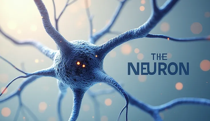 Make a poster of neuron and write "THE NEURON"