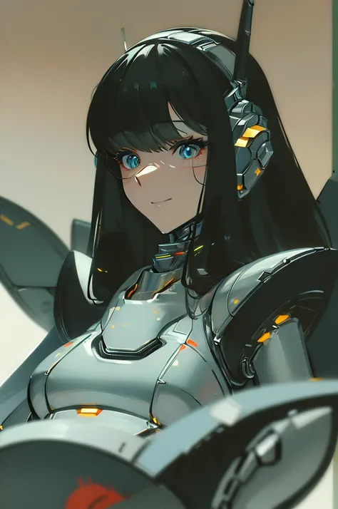 (masterpiece),(Highest quality),(Super detailed),(Best illustrations),(Best Shadow),(Absurd),(Detailed Background),(so beautiful), 16K, 8K, 4K,(Best Shadow),robotization,woman ,big bust,Robot Joint ,Metal skin,Black robot Suit,long hair,a black robot suit ...