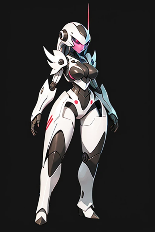 Female cyber robot digital core pokemon v style 