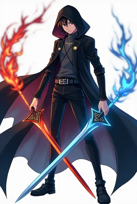 ((quality)), ((art)), ((best)), ((Anime)), ((jujutsu sekaisen)), ((detailed)), 1 ((boy)), wears a ((black coat)), style ((cool )), with ((sleeves)), ((long)), with a ((long cape)), which almost reaches the ((floor)), and a ((hood)), to cover the ((head)),
...