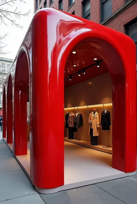 Create a pop up store for the brand maison ALaia. create a very unique and big pop up store .With an inspiration of Jacqmueus pop up stores. Create a huge pop up store in New york.Create a outdoor streets in new york streets in time swuare new york.Create ...