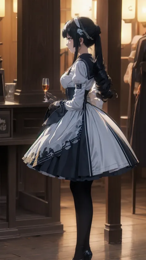 (masterpiece), ( best quality),   illustration of a Victorian girl  、cute girl、Anime、 1. **Low Fashion**:   Victorian fashion 、 are characterized by gorgeous and elegant designs 。Ruffles and lace、   Corset   、  incorporate elements such as long dresses  。 ...