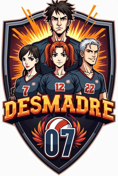 Desmadre 07 volleyball team shield 