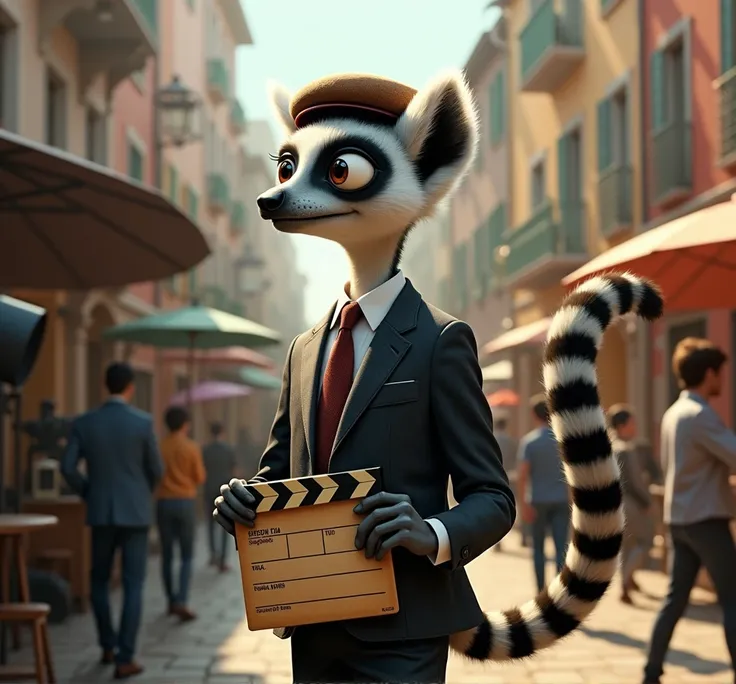 A lemur disguised as a film director.